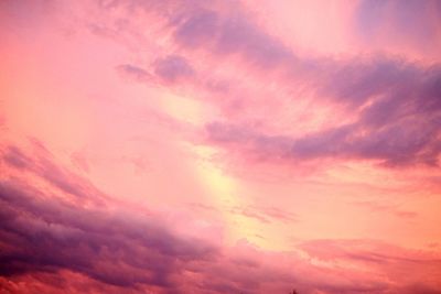 Low angle view of dramatic sky