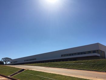 Built structure against clear blue sky