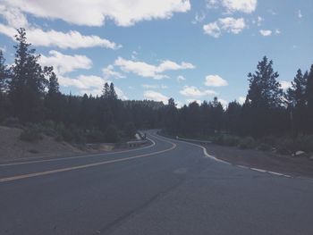 Road passing through landscape