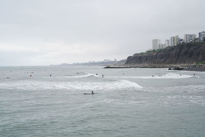 Scenic view of sea against sky