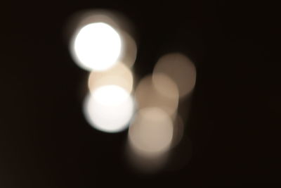 Defocused lights at night