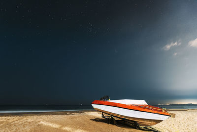 Boat in sea