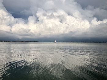 Scenic view of sea against sky