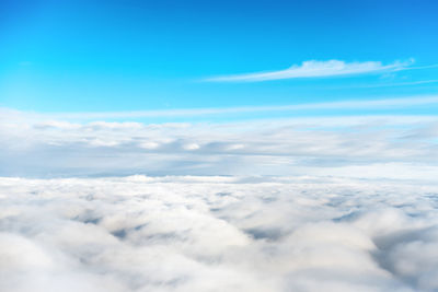 Aerial view of clouds over sea