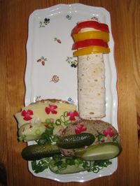 Close-up of food on table