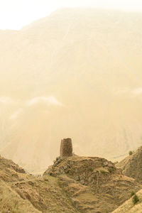 Scenic view of mountain against sky