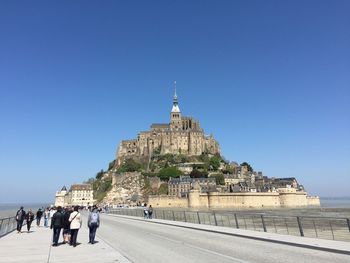 View of historical building against clear sky