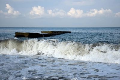 Scenic view of sea against sky