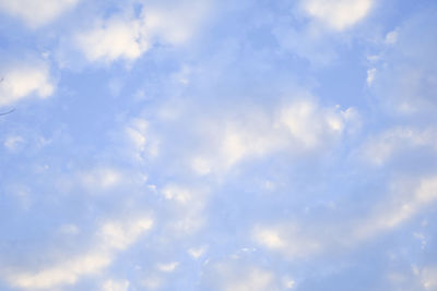 Low angle view of clouds in sky