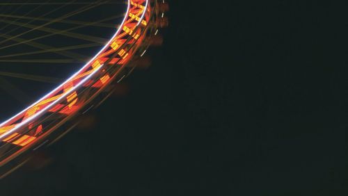 Light trails at night