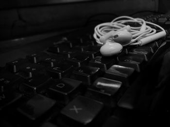 Close-up of computer keyboard