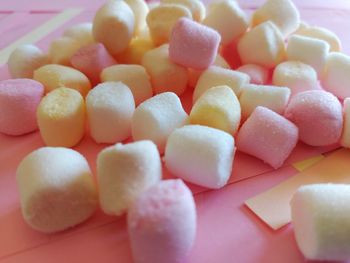 Close-up of marshmallows