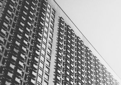 Low angle view of modern building against sky