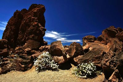 View of rock formations