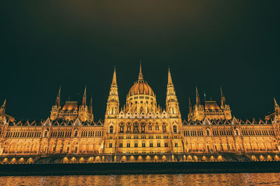 Low angle view of temple against sky