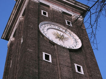 Low angle view of clock tower