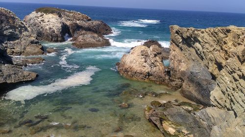 Scenic view of sea against sky