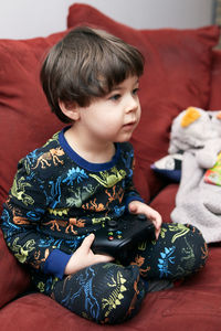 Close-up of girl looking away