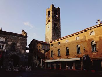 Low angle view of building against sky