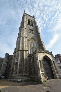 Low angle view of historical building against sky