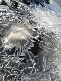 Full frame shot of frozen sea