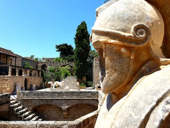 Statue of historic building