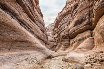 Scenic view of rock formations