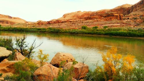 Scenic view of lake