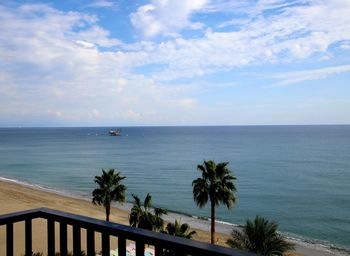 Scenic view of sea against sky