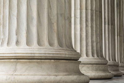 Close-up of architectural columns