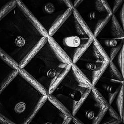 Full frame shot of metallic structure