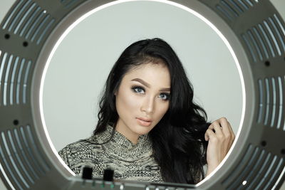 Portrait of woman smiling