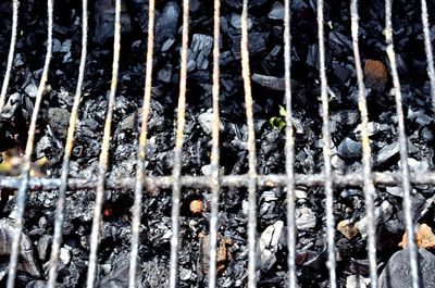 Close-up of metal grate