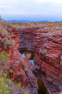 View of rock formations