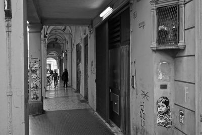 Group of people in front of building