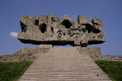 Low angle view of old ruin