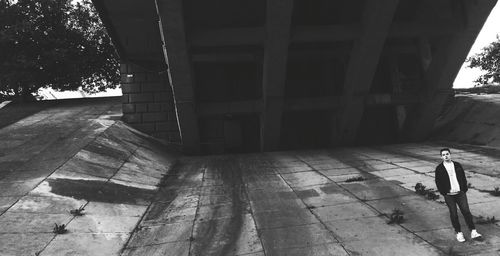 Woman standing in park