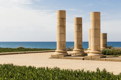 View of caesarea maritima by the sea