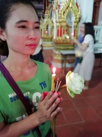 Portrait of a boy holding ice cream