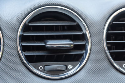 Close-up of car dashboard