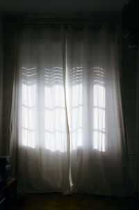 Sunlight streaming through window in house