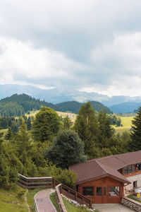 Panoramic shot of townscape against sky