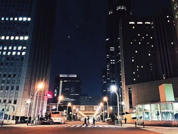City street at night