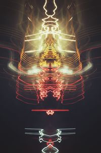 Blurred motion of blurred lights