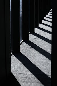 Sunlight falling on floor in building