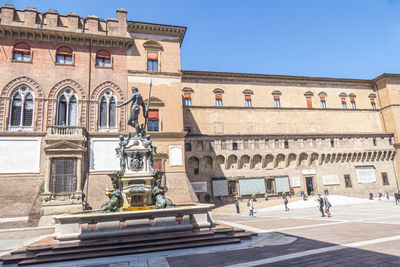 Low angle view of historical building against sky