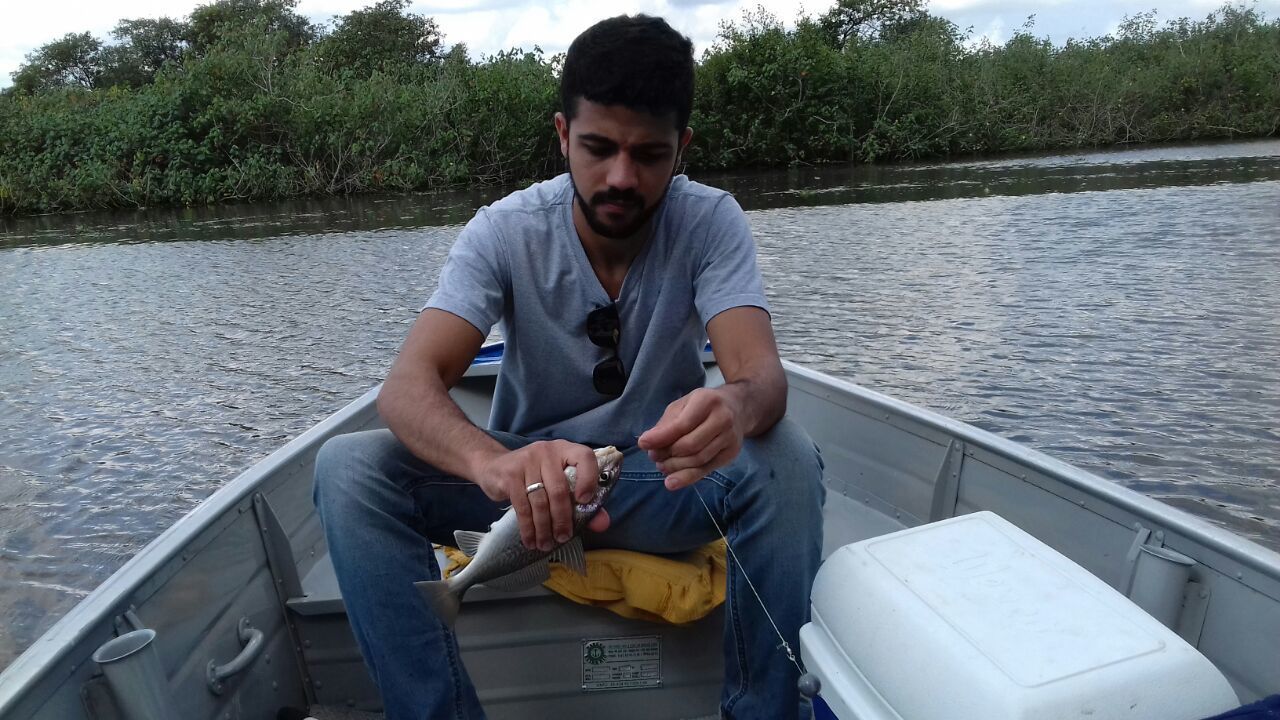 PEOPLE SITTING ON BOAT IN RIVER