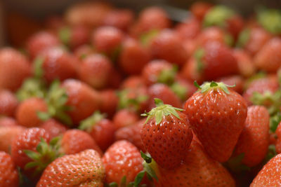 Full frame shot of strawberries