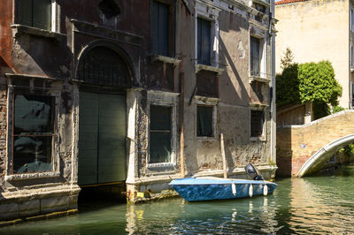 Boats in canal