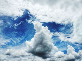 Low angle view of clouds in sky